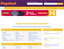Tablet Screenshot of pegolari.com.br